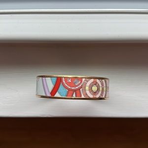 Hermes Wide Enamel Bangle
